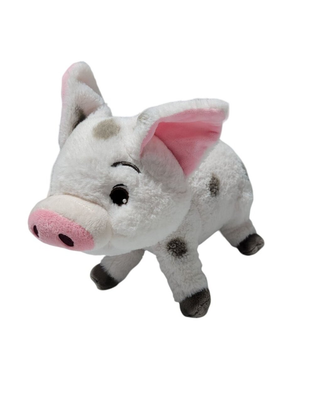 Disney Moana Pua Pig Plush Toy 10 inch White Brown Spots Cuddly Stuffed Animal
